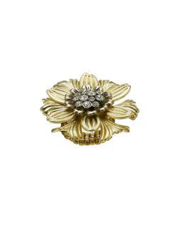 New designer Jewellery by BOHM Gold Daisy Flower Cocktail Ring  FREE P 