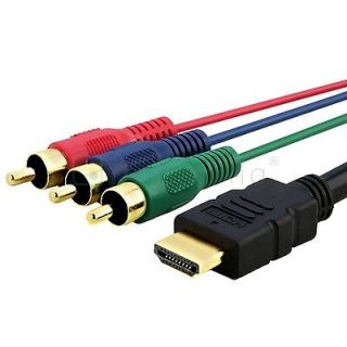   Feet 1.5m HDMI Male to 3 RCA Video Audio AV Cable Adapter For HDTV DVD