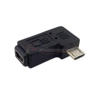   right angled MINI USB Female to MICRO USB Male Data CHARGER ADAPTER