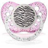 NEW** Expression Pacifier / Dummy / Soother ZEBRA PRINT Glitter 