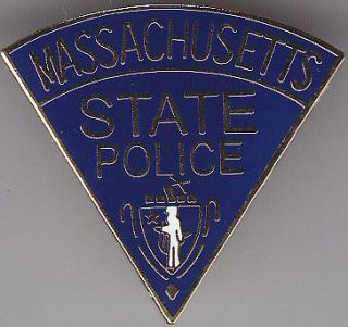 Massachusetts MA State Police mini patch LAPEL PIN