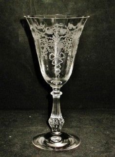 Fostoria CORSAGE Water Glass, 7 3/8 Tall, #6014