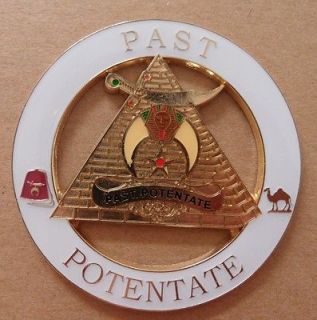 Masonic   3 Past Potentate Shriner Car emblem