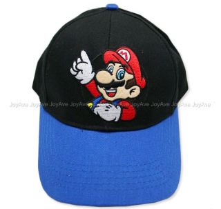 Surper Mario Bros. Mario and Luigi Boys Youth Baseball Cap Hat w/Red 