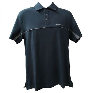 Porsche Selections Mens Golf Polo Shirt Black