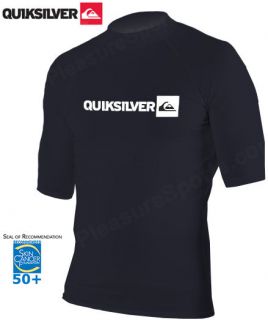 Quiksilver S/S Rashguard 50+ UV Protection  Black