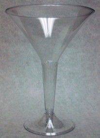 Ounce 2 Piece Plastic Martini Glasses  4 Pks 40 Cups   