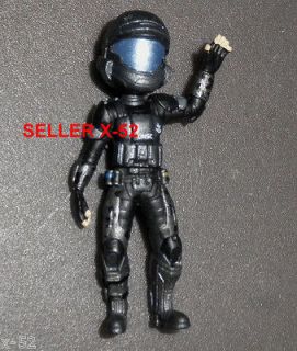   mini FIGURE BLACK male character armor capsule odst master chief
