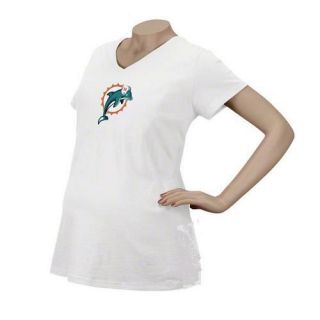 Miami Dolphins Reebok Primary Logo Maternity Top T shirt
