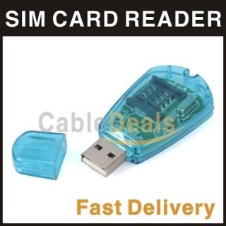 USB Sim Card Reader Writer Cellphone SMS Backup Adaptor