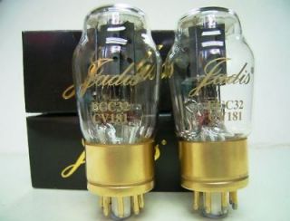 pcs JADIS ECC32/CV181 Tubes Gold Pin Brass Base NOS