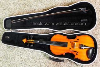 FULL SIZE VICTOR S. OLDENBURG VIOLIN WITH HARDSHELL CASE & BOW