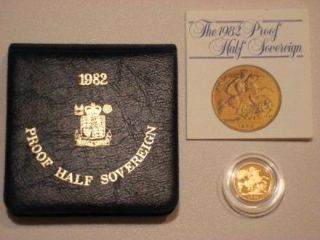   ROYAL MINT ST GEORGE SOLID 22K GOLD PROOF HALF SOVEREIGN COIN BOX COA