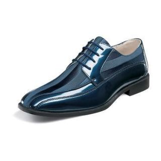 Stacy Adams Royalty Mens Dress Shoes 24669 Navy Leather All Sizes