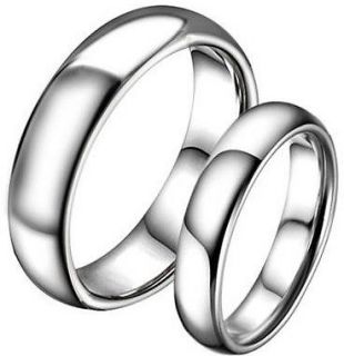 TUNGSTEN CARBIDE Wedding Ring Band Mens & Womens Bridal Polished 