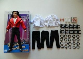 Michael Jackson Street Life Doll & Costume Lot Black or White Thriller 