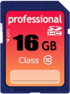  Class 10 SD HC (SDHC) High Speed Professional Flash Memory Card 16G