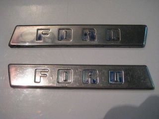 1948 1949 1950 Ford Pickup Truck Hood Side Ford Emblems Stainless