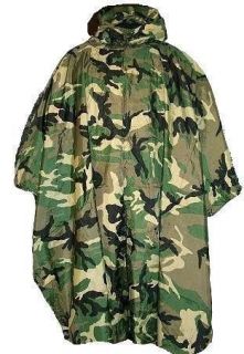 Pro British Army Issue Waterproof Camouflage Camo Poncho Fish Hike 