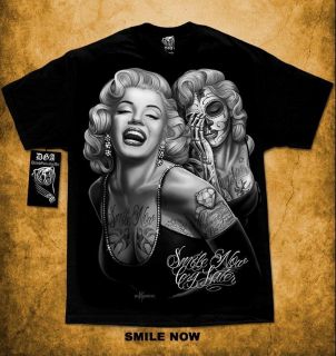 Marilyn Monroe Smile Now Cry Later David Gonzales DGA Cali Life M 4XL 