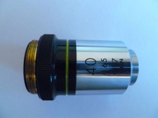 OLYMPUS 40X 0.65 / 0.17 MICROSCOPE OBJECTIVE LENS Made In Japan