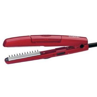   SS2 Minipro Ceramic Steam Hair Straightener   Red 0.75 inch w/ Pouch