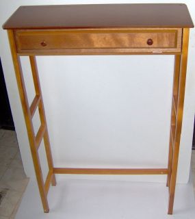 Carlise Brown Wood Commode Table NIB 16982