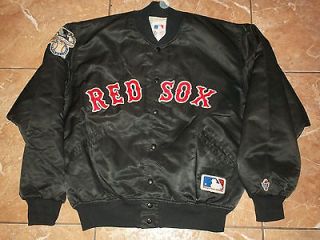   JACKET FELCO BOSTON RED SOX SIZE XL SATIN MLB BASEBALL BLACK starter