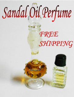 Sandal natural oil perfume in antique glass bottle hand made in 