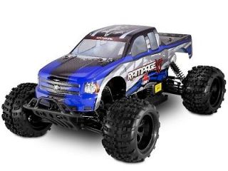   Racing GIANT 1/5 Scale 30cc Gasoline Rampage XT RTR Truck 4x4 Blue