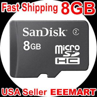 SanDisk 8GB Micro SD MicroSD MicroSDHC Class 2 Flash Memory Card TF 8 