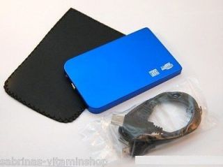   External USB Hard Drive Portable Pocket 4 PS3 Laptop Desktop Mac Blue