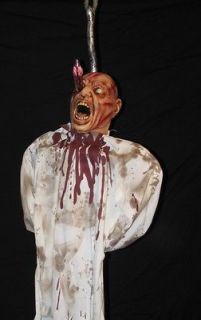 Zombie Torso on a Hook Halloween Prop Decoration NEW