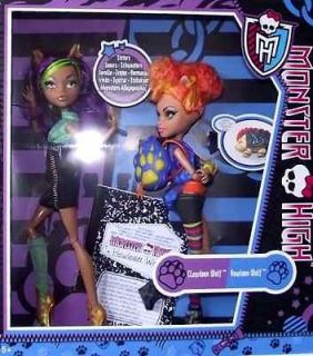 MONSTER HIGH Clawdeen & Howleen Wolf Werewolf Sisters HTF Sisters Doll 