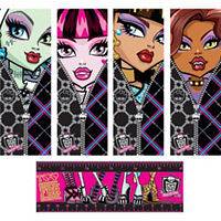 12) MONSTER HIGH BOOKMARKS ~ Birthday Party Supplies FAVORS Game 