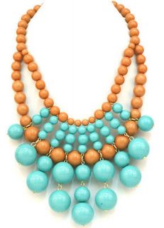 mint green necklace in Necklaces & Pendants