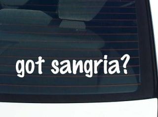 got sangria? BAR MIXED DRINK COCKTAIL FUNNY DECAL STICKER VINYL WALL 