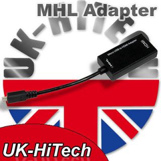 MICRO USB TO HDMI MHL ADAPTER DATA CABLE FOR HTC SENSATION XE XL Z715e 