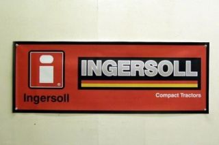 Vintage Ingersoll Logo Compact Tractor Mini Banner 11 x 29