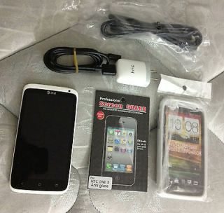 GSM UNLOCKED HTC One X   16GB   White (AT&T LTE Version) Case/SP/Extra 