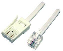 BT to Modem RJ11 Cable Dialup/Sky Box to Phone Socket Lead   2 wire 