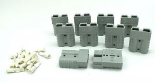 CHARGER PLUG w/CONTACTS,50A​,#8AWG,ANDERSO​N, LOT OF 10