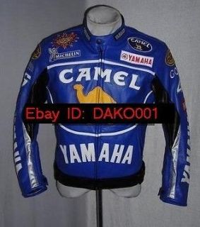 Motorcycle Motor Racing Yamaha Leather Jacket M XXL NEW Camel Topup