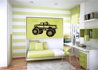 monster truck wall stickers in Home Decor