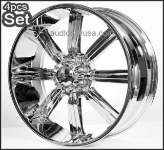 30 wheels Rims for Chevy,Ford 8Lug,H2 Hummer  Chrome w/Huge Size Lip