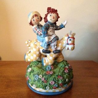   Ann & Andy On The Camel With Wrinkled Knees Musical Figurine Music Box