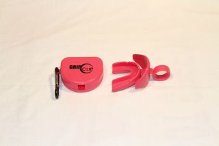 Pink Mouthpiece (Pacifier w/storage case & carabiner clip) Hot Neon 