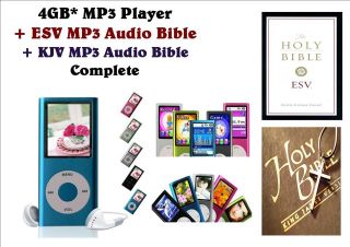 Silver 4GB  Player +ESV & KJV  Audio Bibles   Photo, Video 