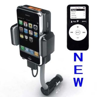 LCD FM Transmitter + Car Charger + Remote for iPhone 4S 4 4G 3G 3GS 