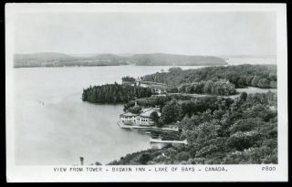1196   Muskoka BIGWIN INN Lake Of Bays Ontario Real Photo Postcard 